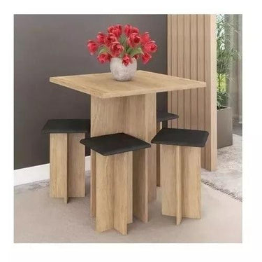 Juego Comedor 4 Sillas Mesa + Banquetas Desayunador - Tienda Universo